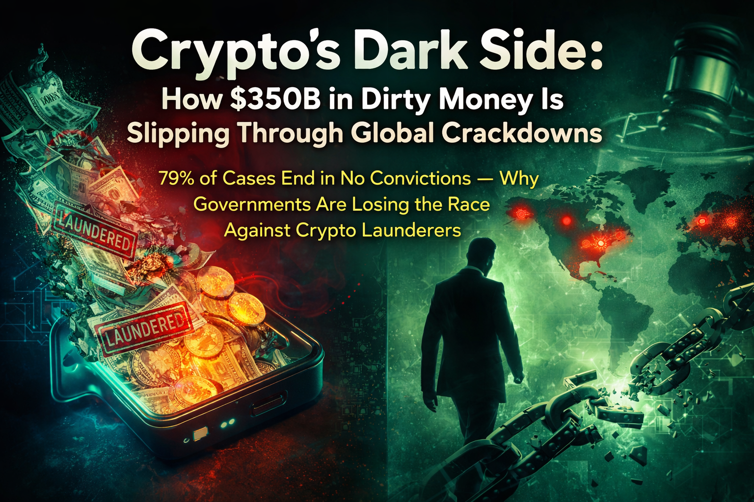 Crypto’s Dark Side: How $350B in Dirty Money Is Slipping Through Global Crackdowns