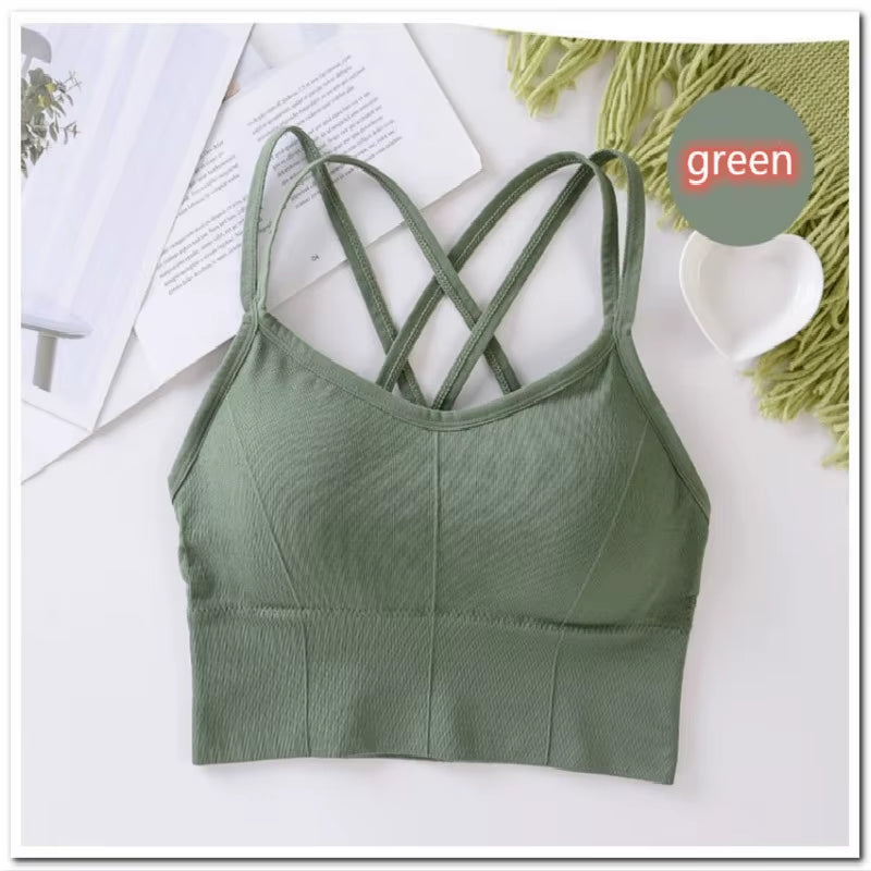 Women Fitness Top Seamless Crop Top Push up