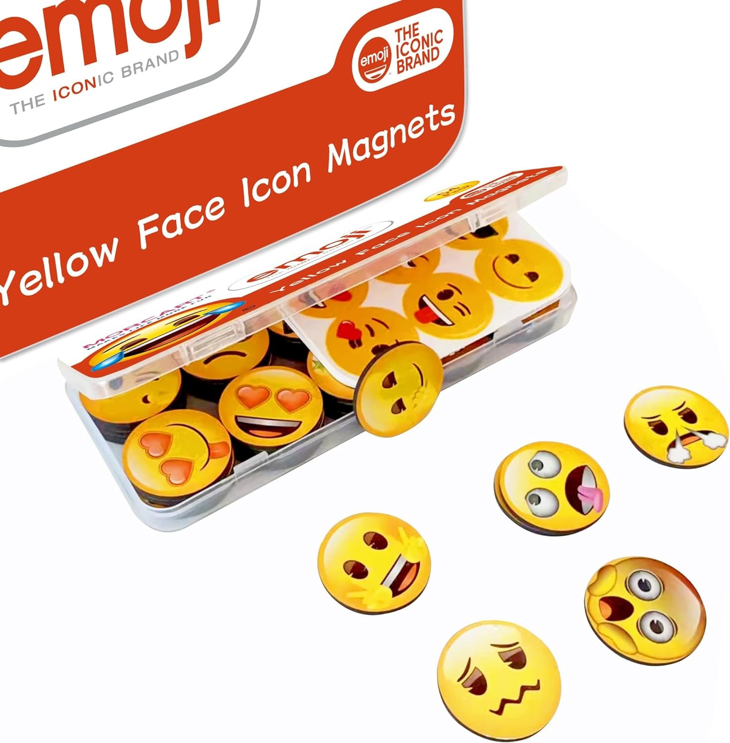 54-Pcs Emoji Refrigerator Magnets