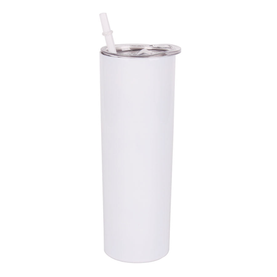 Double-Layer Stainless Steel Straw Tumbler, Insulated Slimming Water Cup