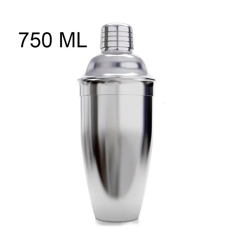 550ML/750ML Cocktail Shaker Mixer Stainless Steel Wine Martini Boston Shaker for Bartender Drink Party Bar Tools