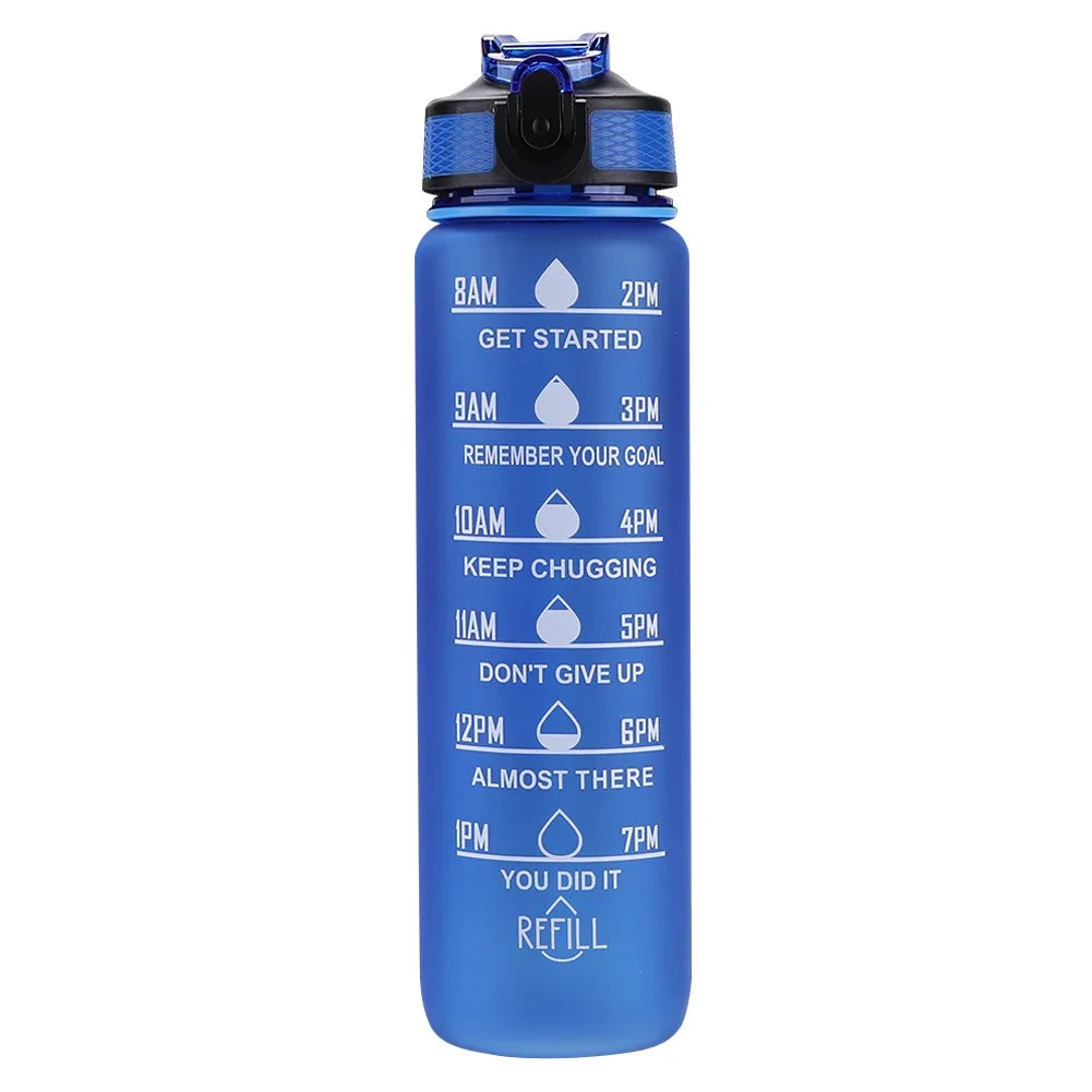1 Liter Water Bottle Leakproof Bottles Drinking Outdoor Travel Gym Fitness