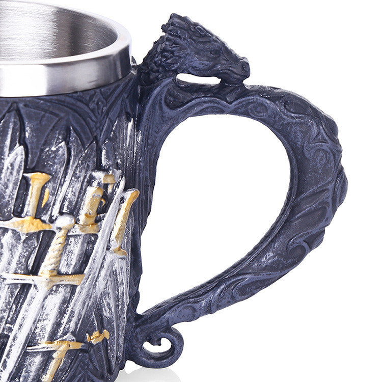 Holy Sword Black Mug Water Cup