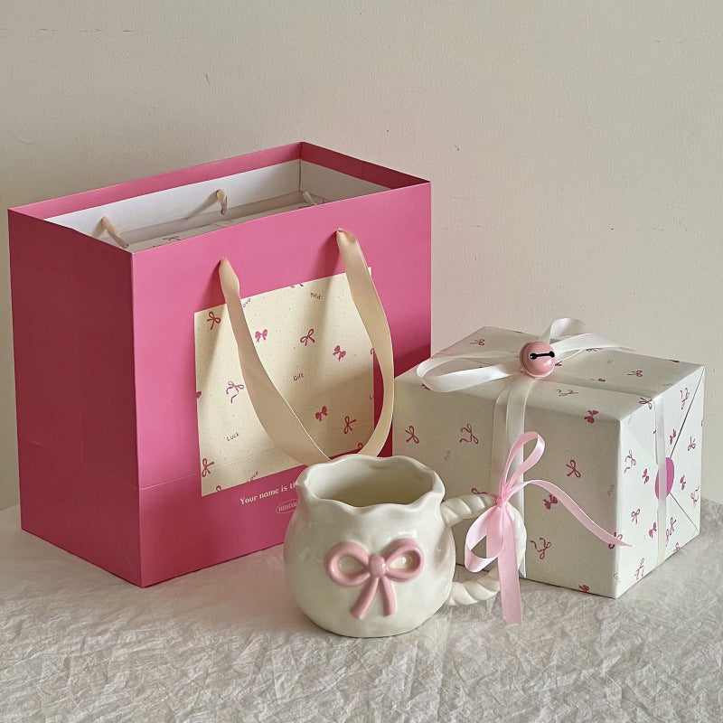 Whimsical Cherry Blossom Ceramic Mug Gift Set