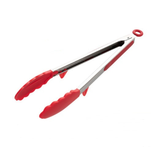 Household Silicone & Stainless Steel Food Tongs