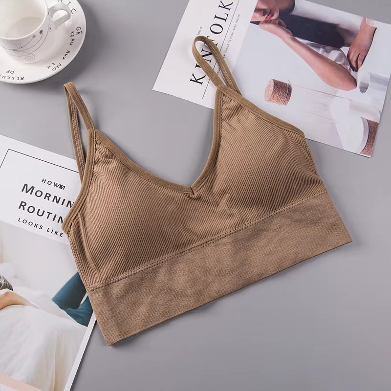 Women Tube Top U Back Crop Top Push up Bandeau Bra Sexy Lingerie Seamless Underwear Sport Top Fitness Brassiere