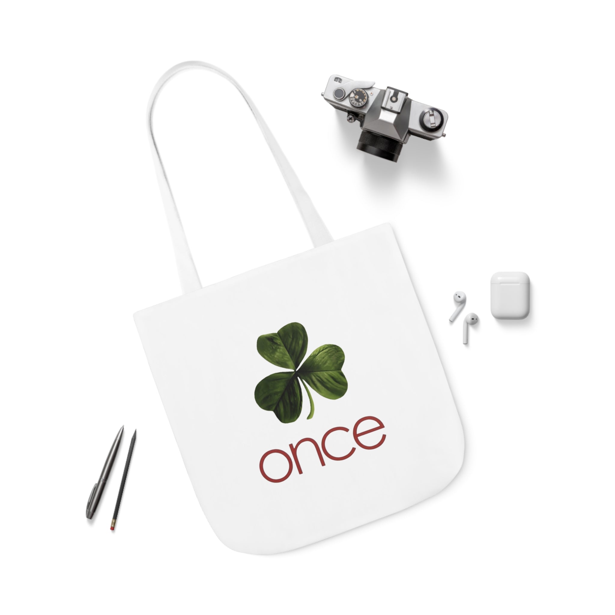 Once Canvas Tote Bag, 5-Color Straps
