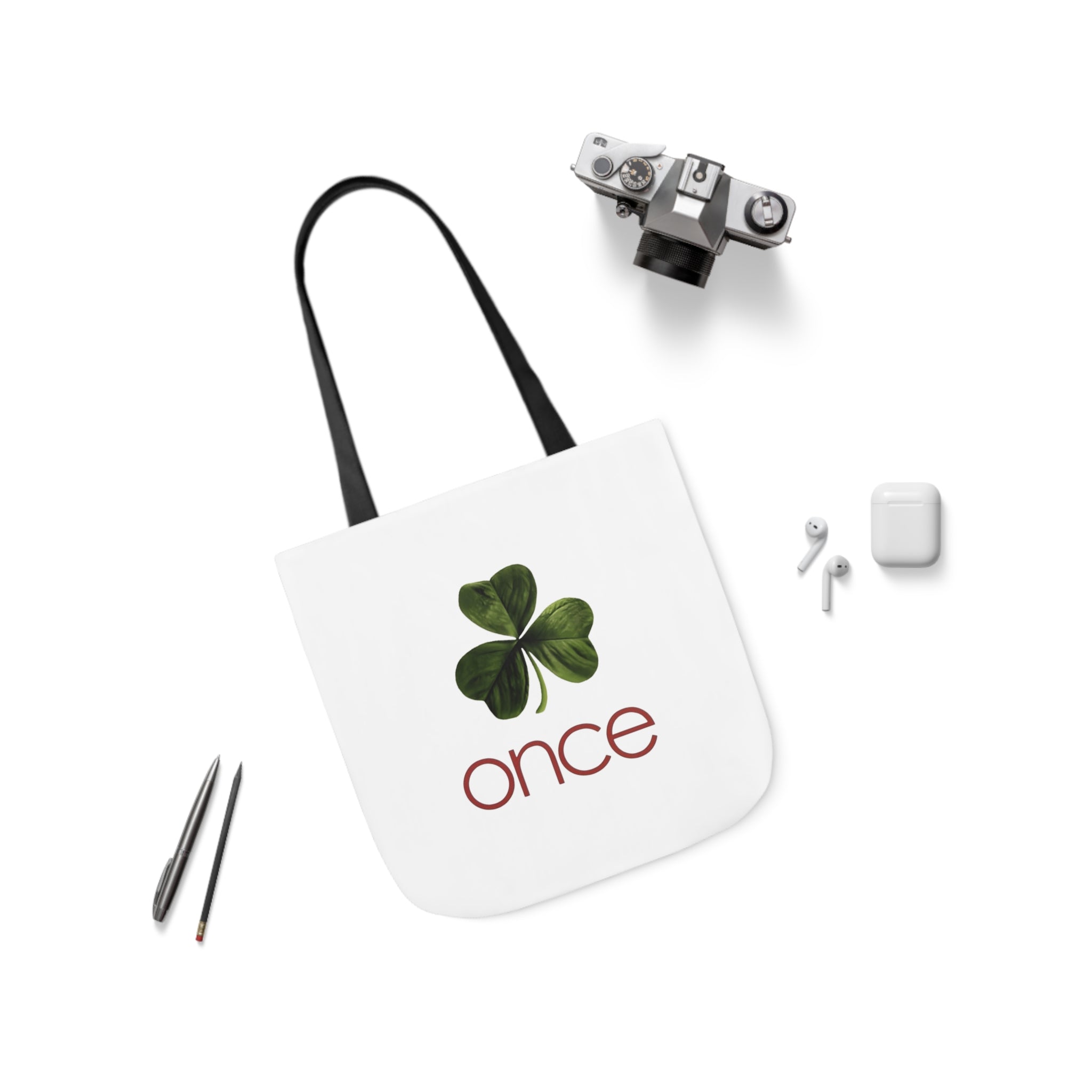 Once Canvas Tote Bag, 5-Color Straps