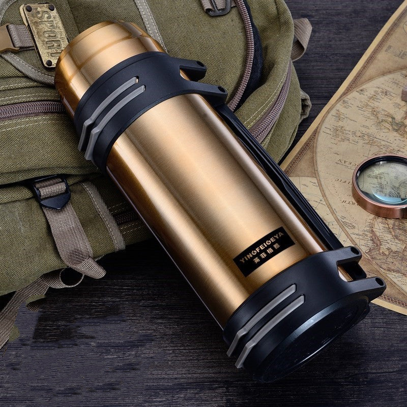 2 Liter Stainless Steel Thermos Flask: Keep Drinks Hot or Cold for Extended Periods