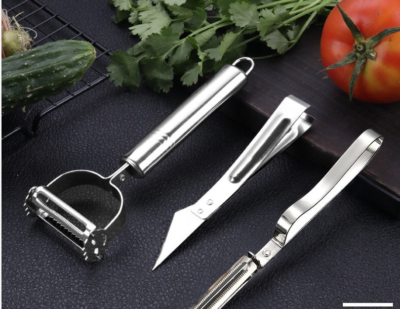 Stainless Steel Peeler Three-Piece Set