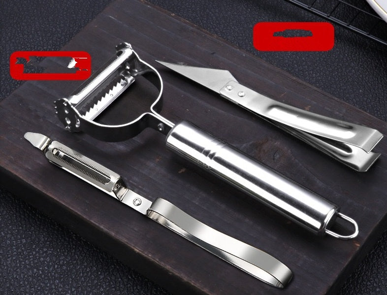 Stainless Steel Peeler Three-Piece Set