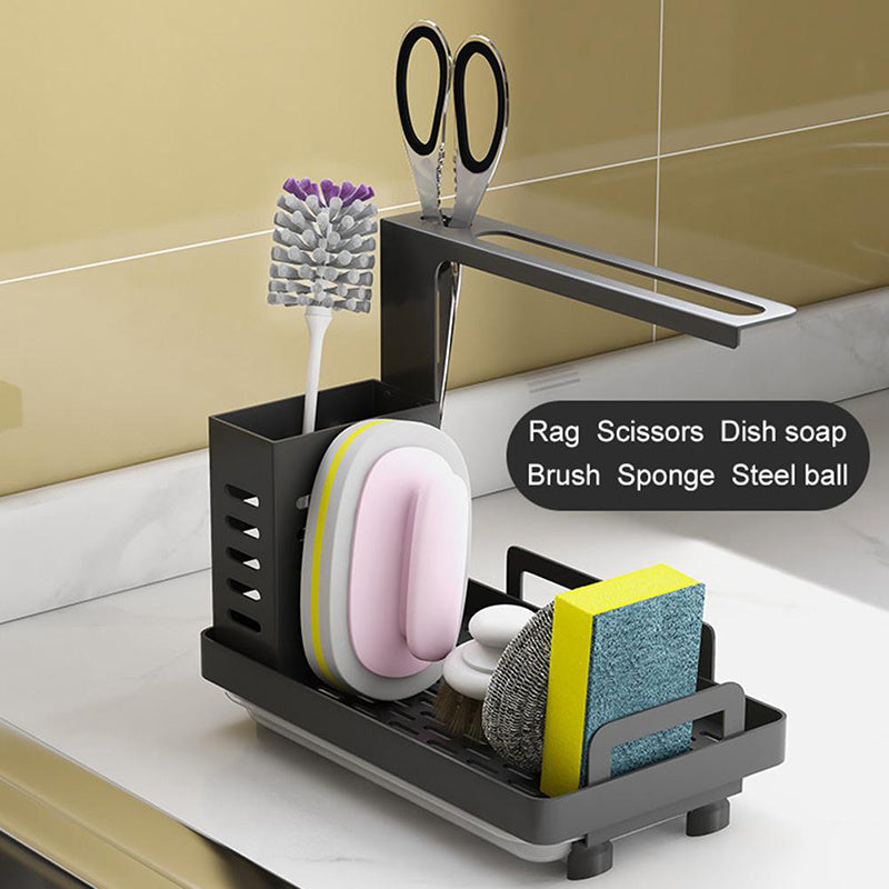 Kitchen Sink Drain Basin & Storage Rack