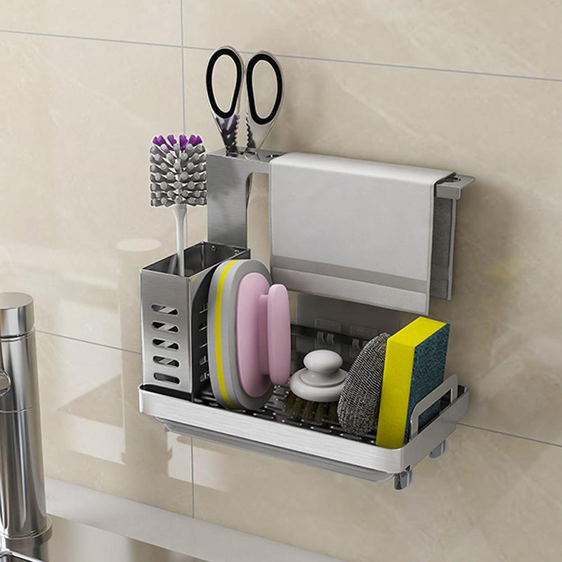 Kitchen Sink Drain Basin & Storage Rack