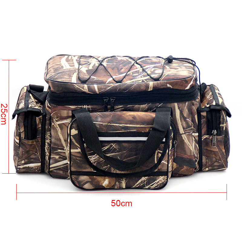 Single Shoulder Bag Large Capacity Fishing Gear Single Shoulder Bag F104 Straw