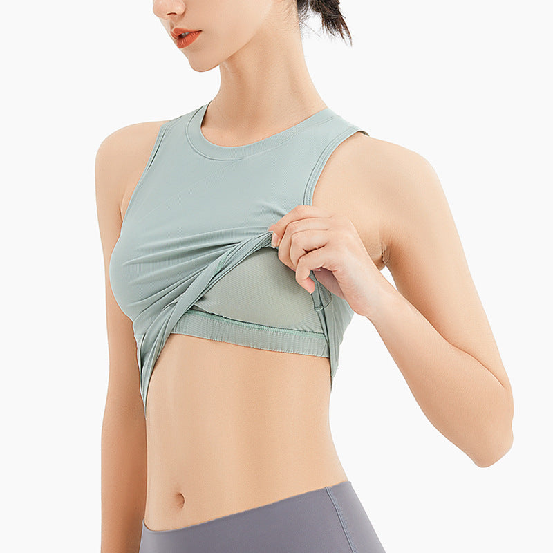Cross-Waist Active Crop