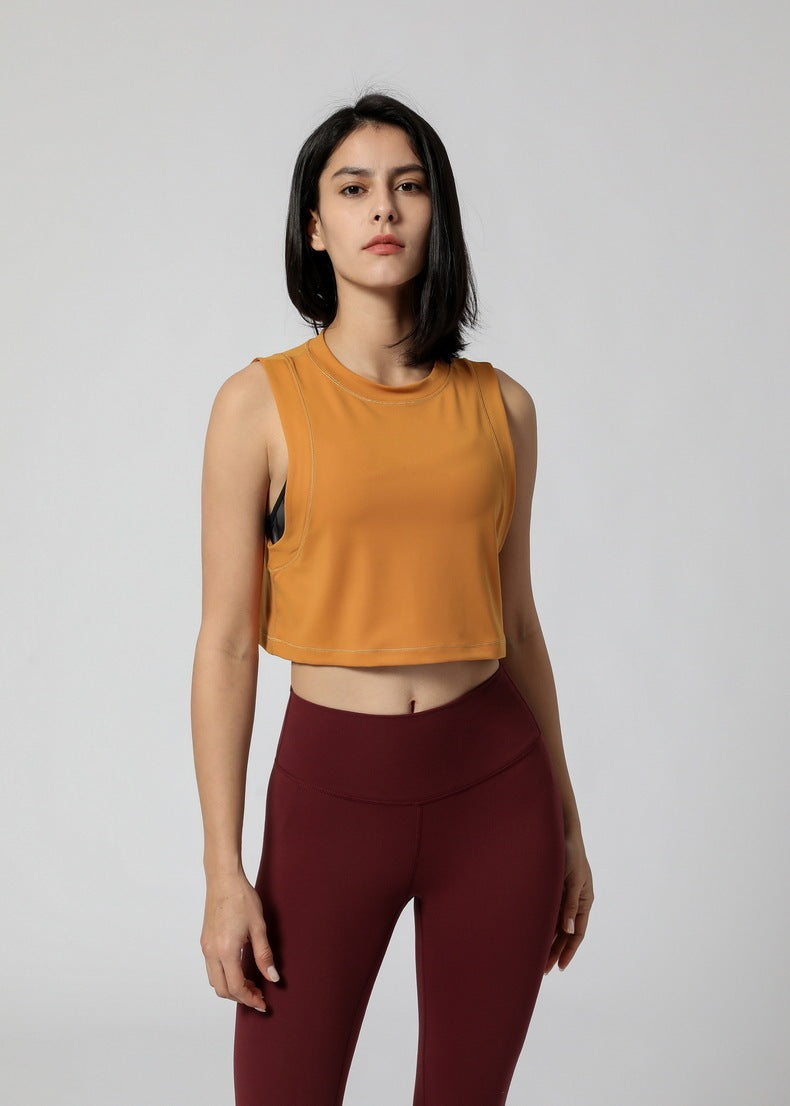 Yoga Fitness Vest Running Sports T-Shirt Women