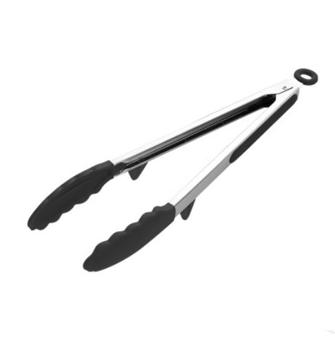 Household Silicone & Stainless Steel Food Tongs