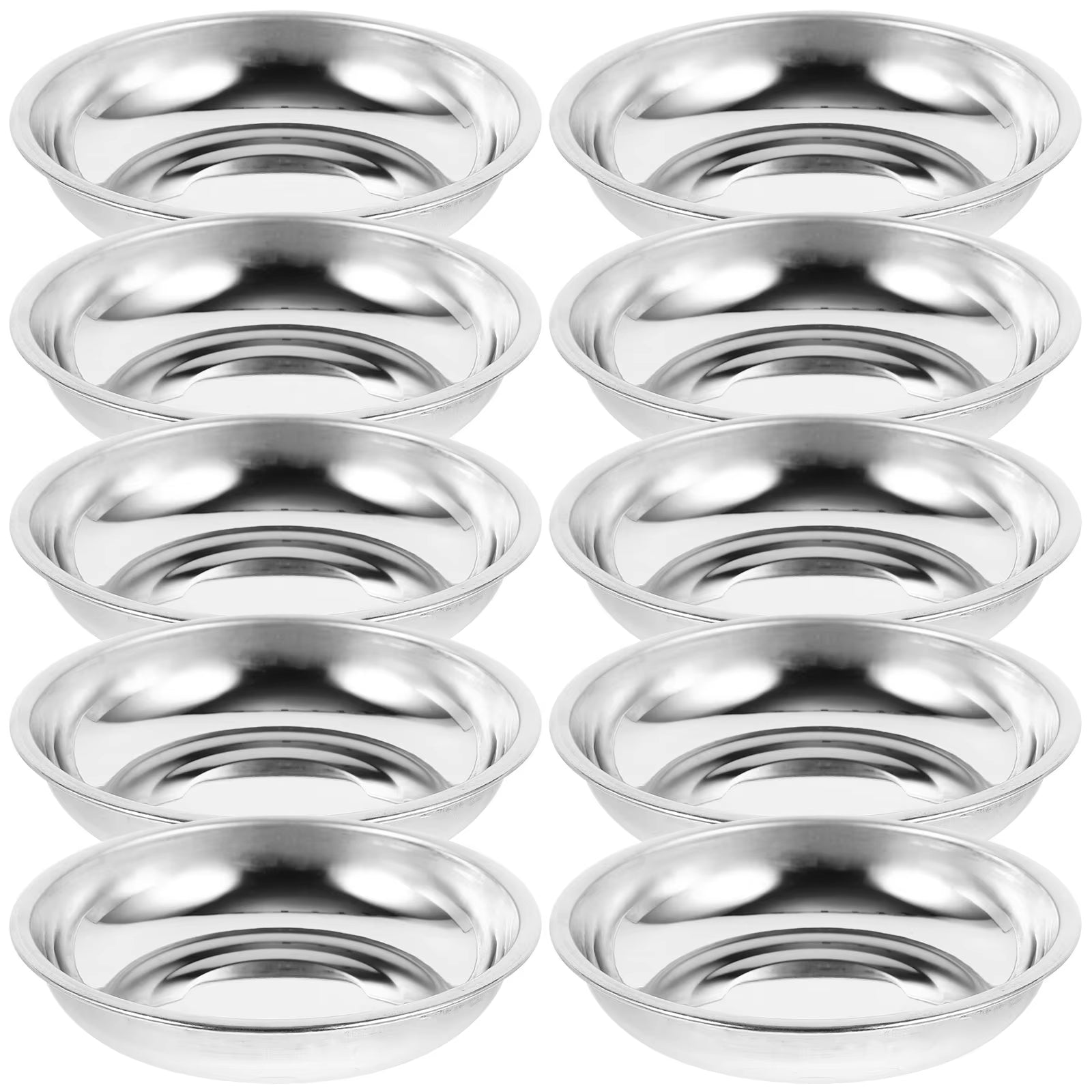 Stainless Steel Sauce Dishes Mustard Appetizer Plates