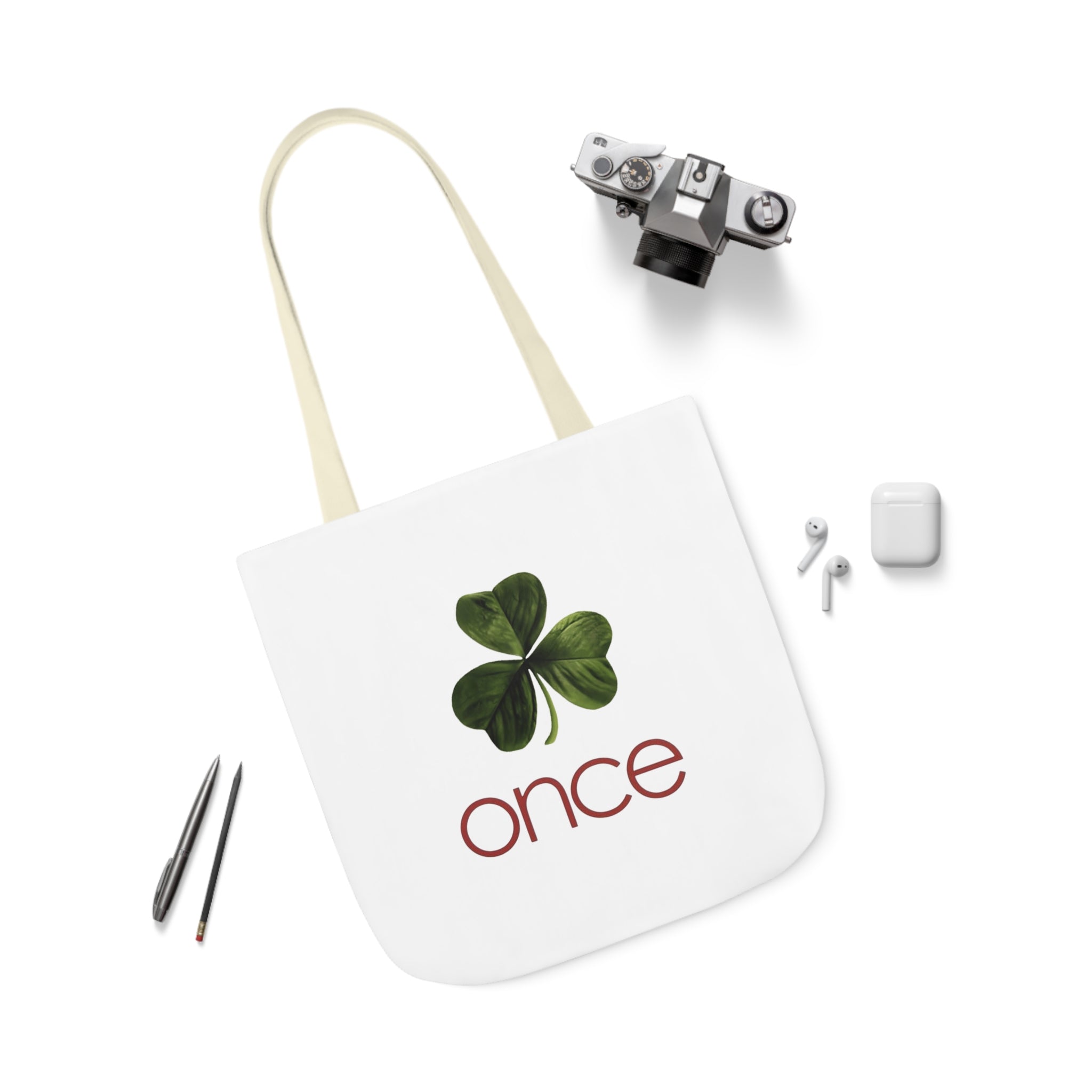 Once Canvas Tote Bag, 5-Color Straps