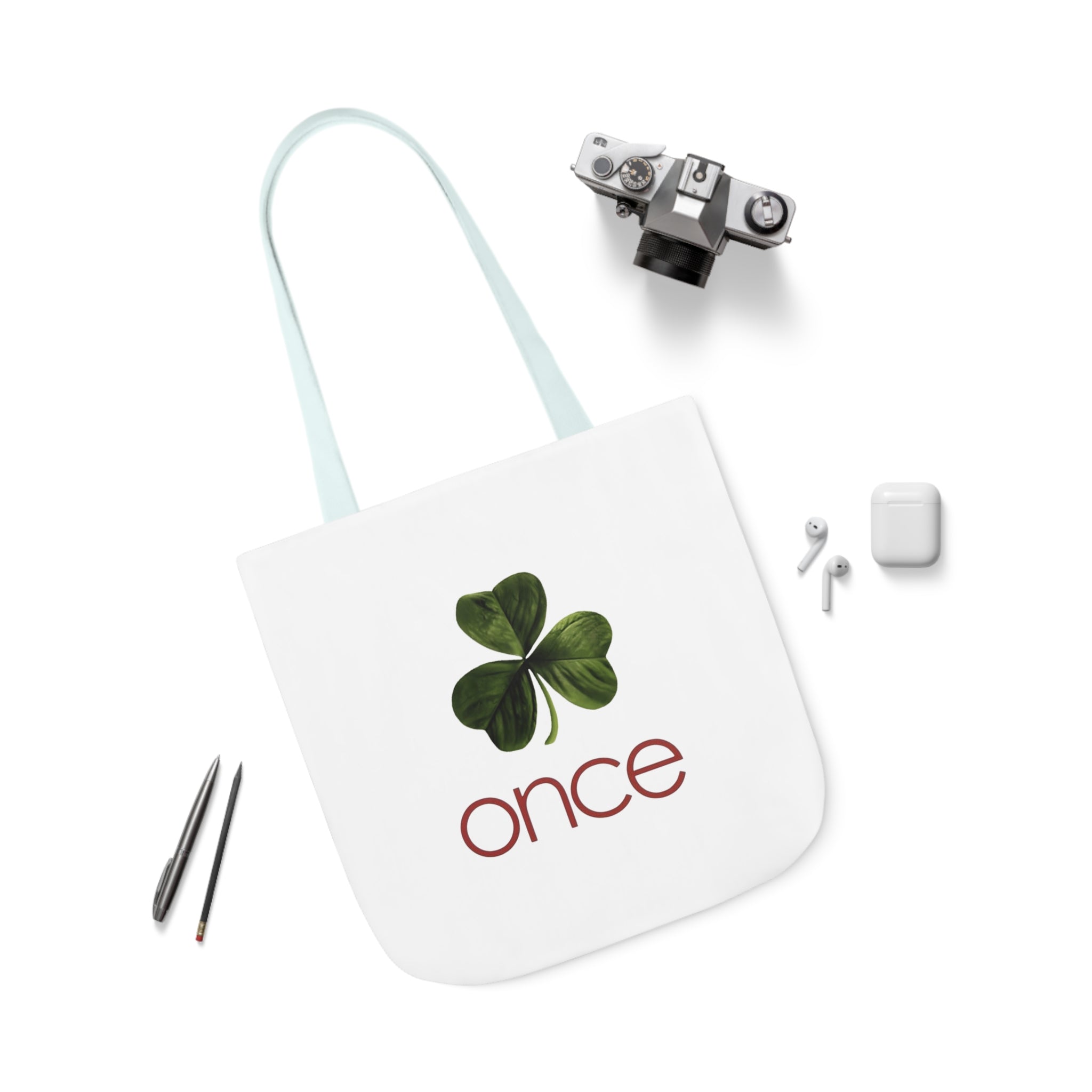 Once Canvas Tote Bag, 5-Color Straps