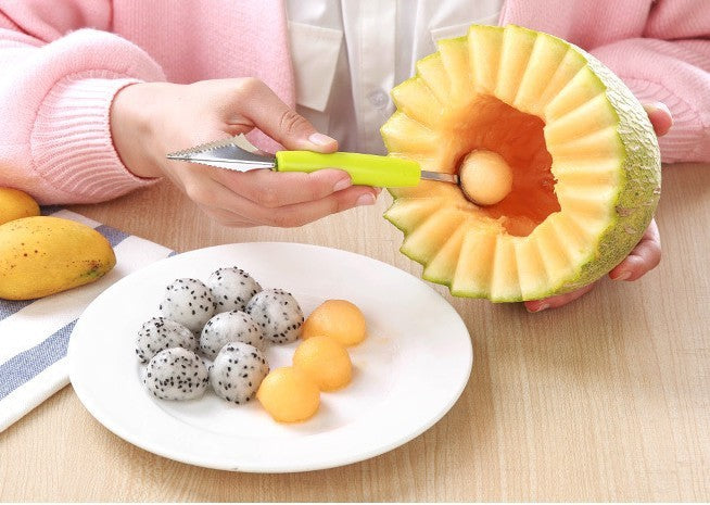 2-in-1 Melon & Fruit Baller Kitchen Fruit Sculpting Tool