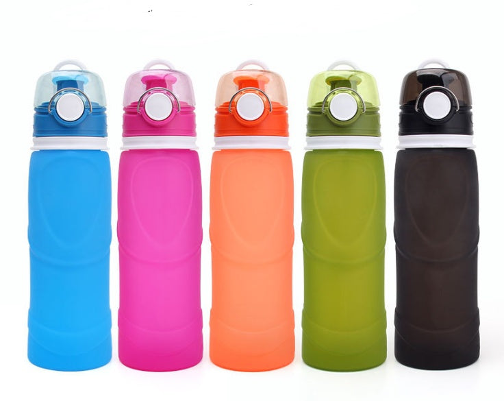 Foldable Silicone Water Bottle – Food-Grade, Portable Travel Cup
