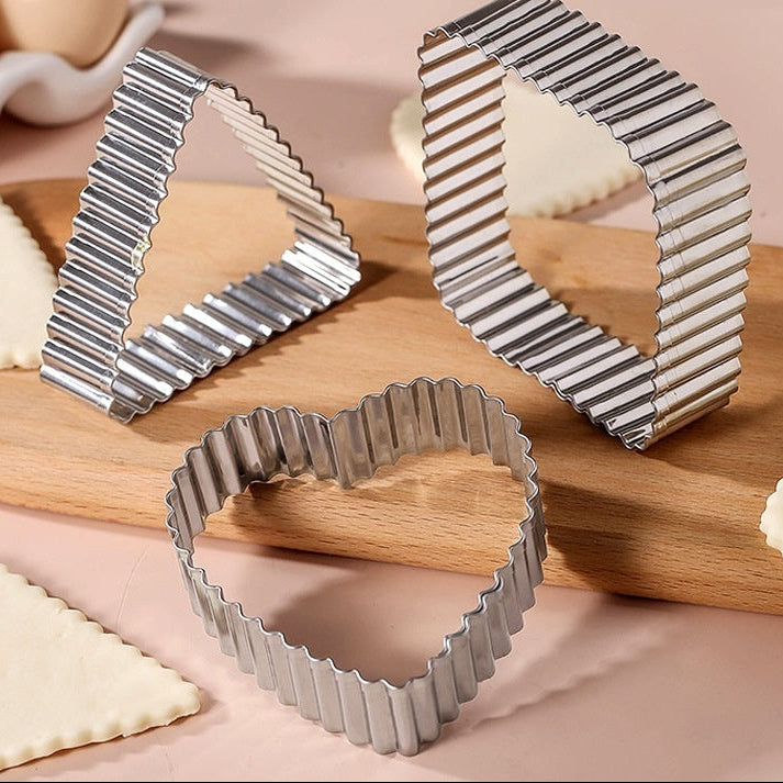 3-piece Stainless Steel Biscuit Mold Set DIY Setting