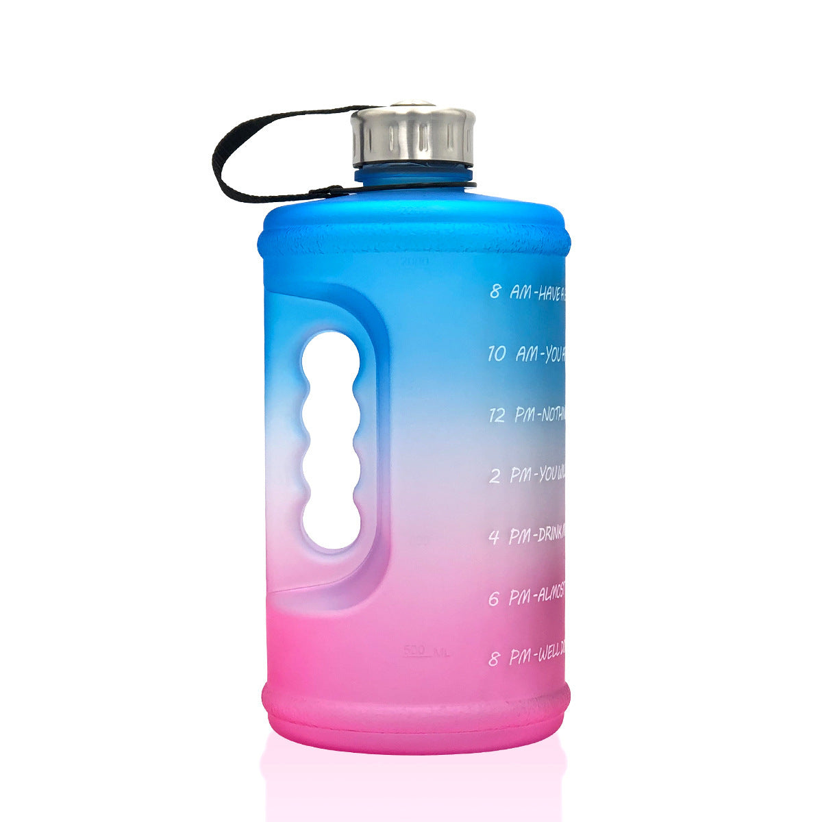 2.2L Sports Bottle Gradient Plastic Gym Large Capacity