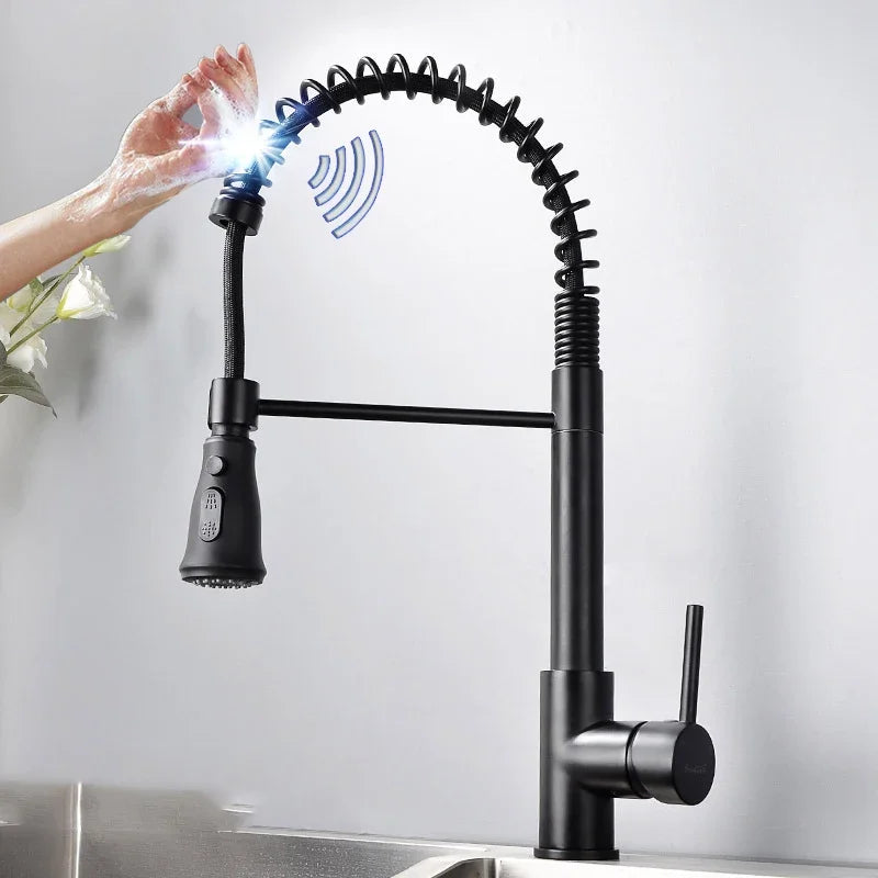 Stainless Steel Sensor Kitchen Faucets, Smart Touch