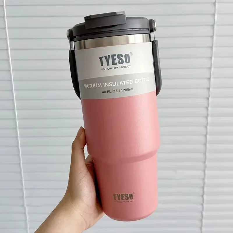 Stainless Steel Double-Layer Insulated Tumbler for Coffee and Cold Drinks