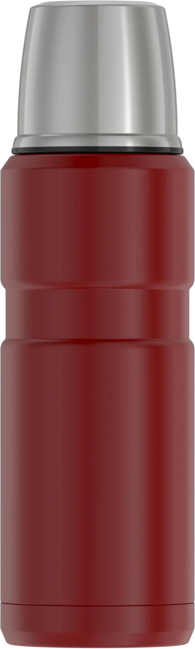 Stainless King Vacuum Insulated Stainless Steel Beverage Bottle, 16Oz, Matte Rustic Red