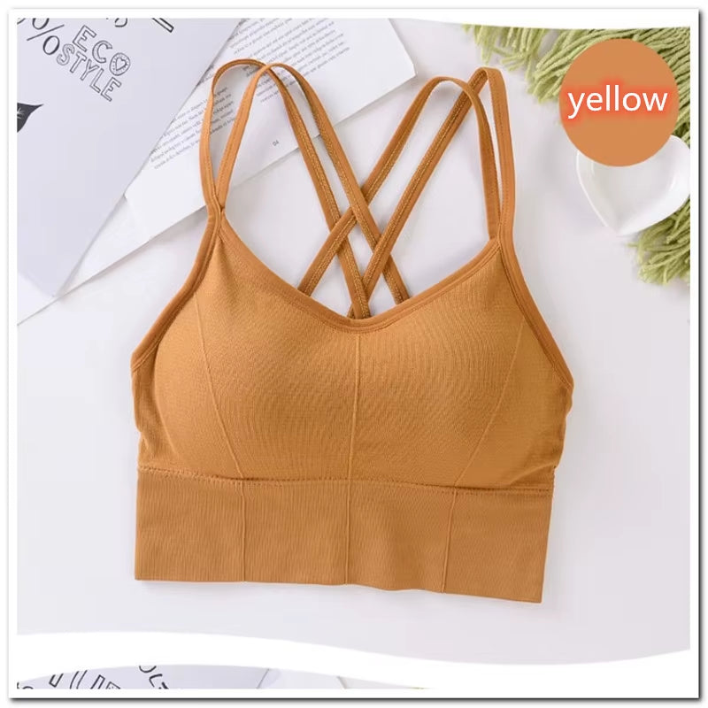 Women Fitness Top Seamless Crop Top Push up