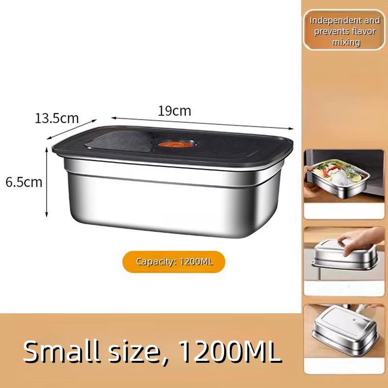 Stainless Steel Box Student Lunch Box with Lid Lunch Bento Food Box Outdoor Picnic Camping
