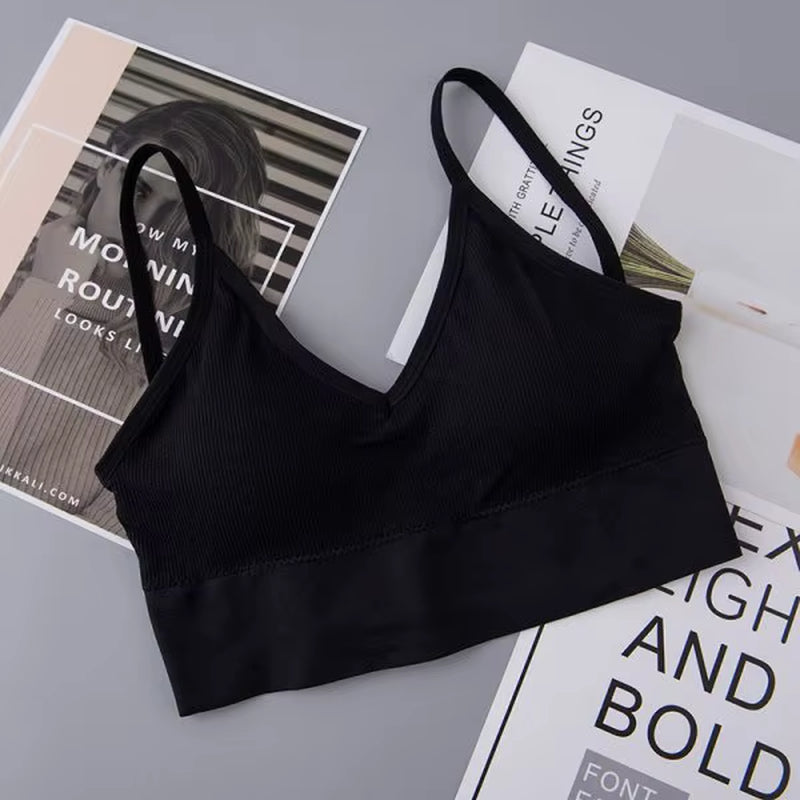 Women Tube Top U Back Crop Top Push up Bandeau Bra Sexy Lingerie Seamless Underwear Sport Top Fitness Brassiere