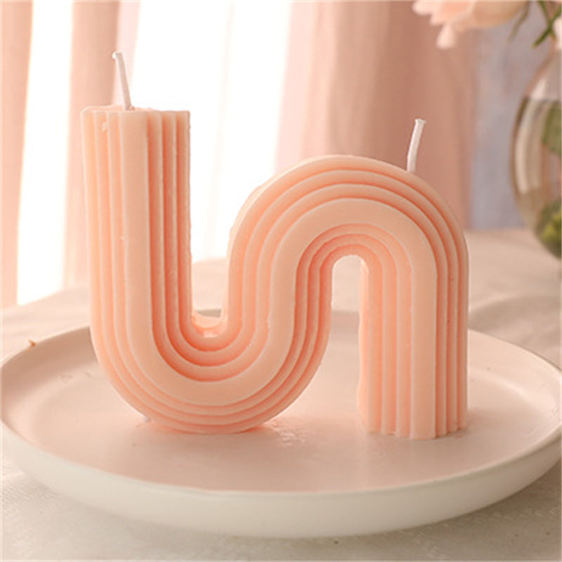 Modern Wavy Arch Scented Candle