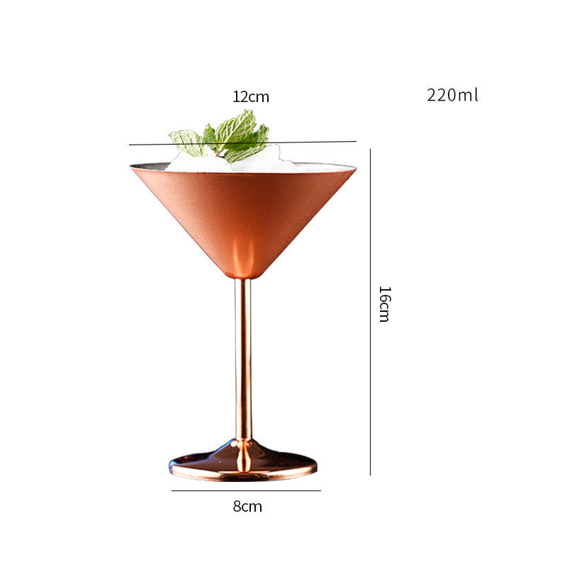 Stainless Steel Cocktail & Martini Glass