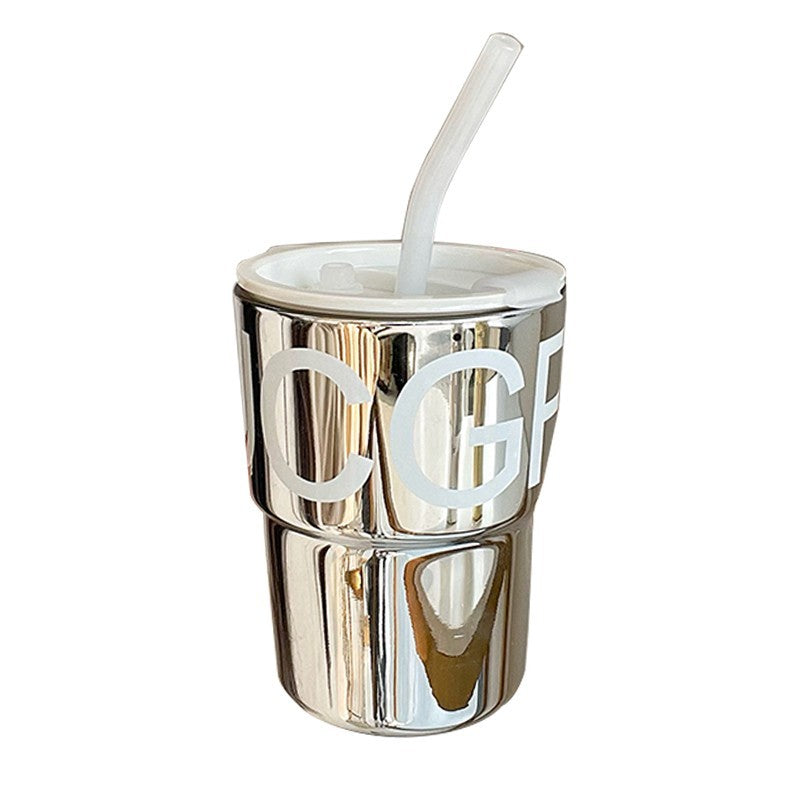 Wind Male And Female Students High Appearance Horizontal Straw Tumbler