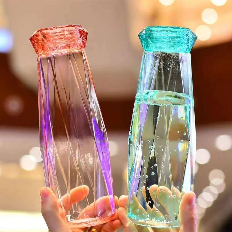 Crystal Glass Water Bottle