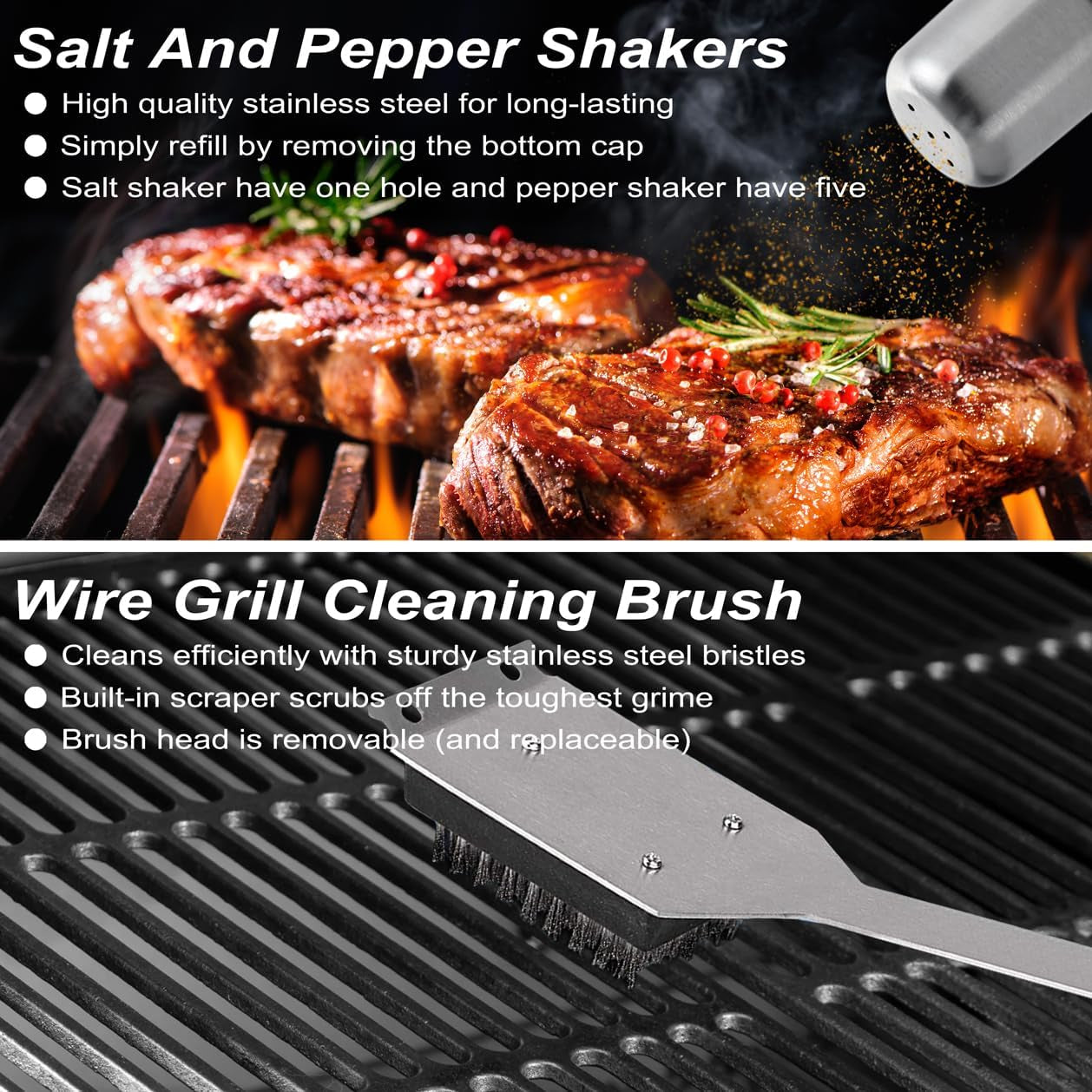 29-Piece BBQ Tools Set with Storage Bag – Stainless Steel