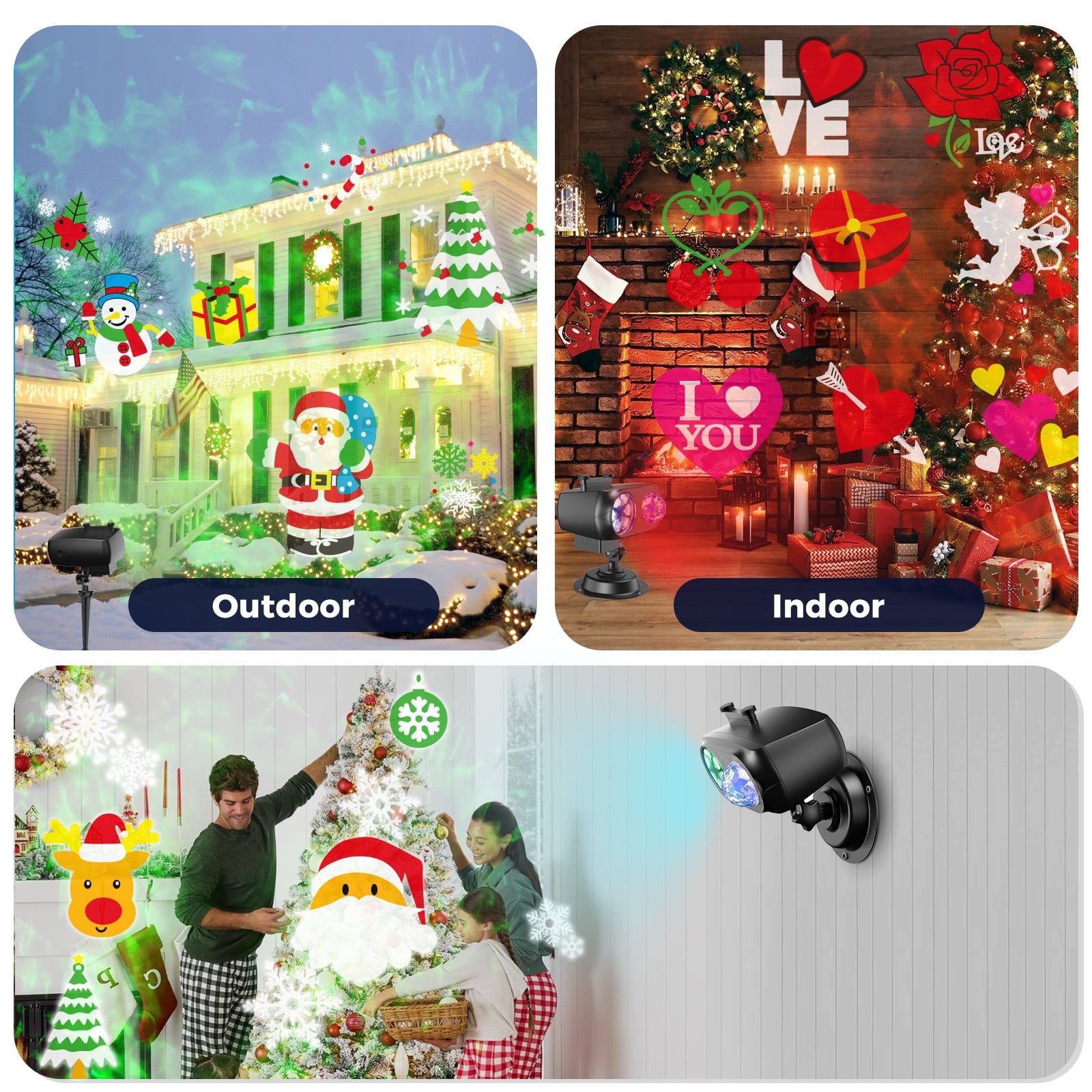15W Brighter Decorations Projector Lights