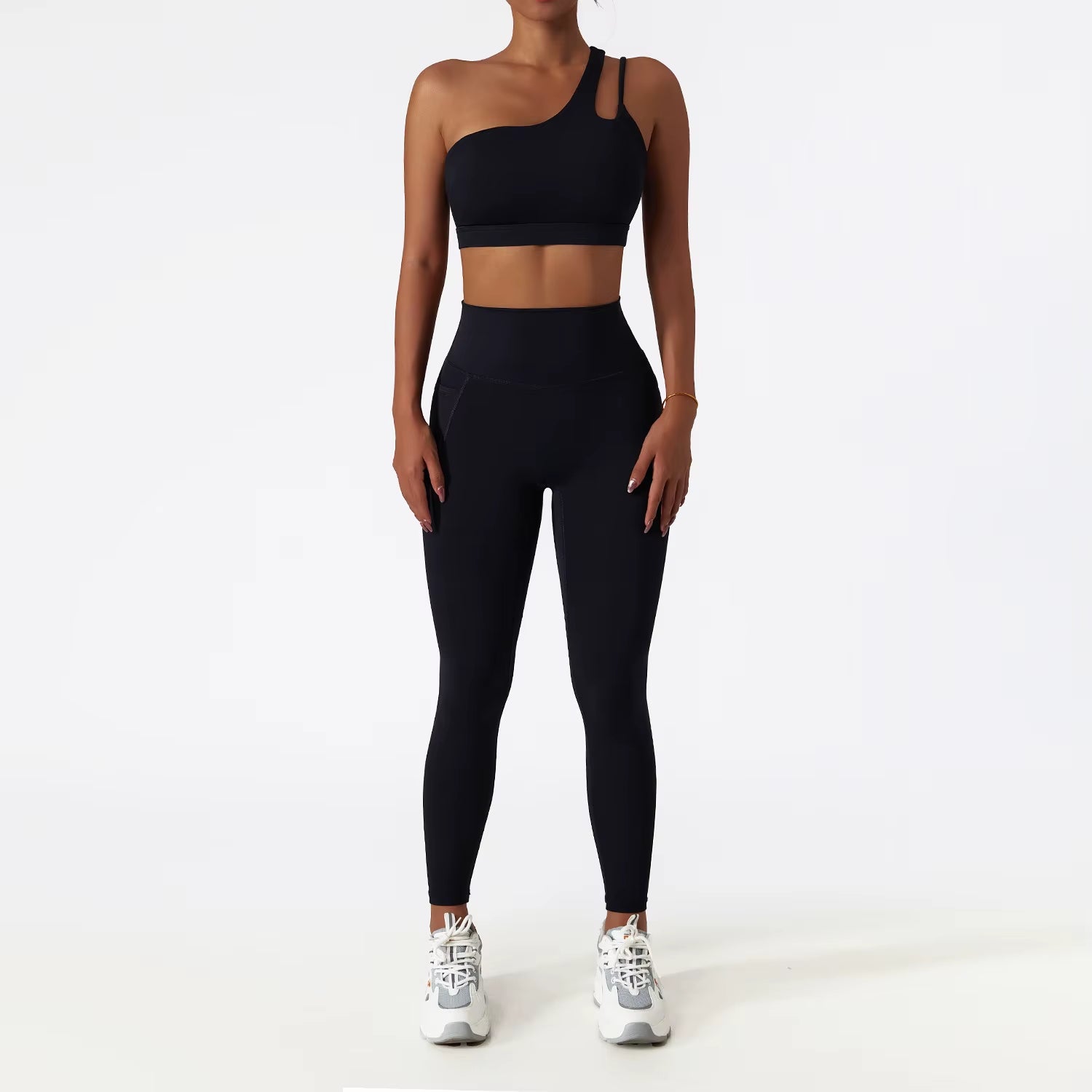 White Yoga Sets Women Sport Femme Rib Activewear Set Girls Seamless Fitness Suit Workout Clothes Athletic Wear Seamless Gym Set