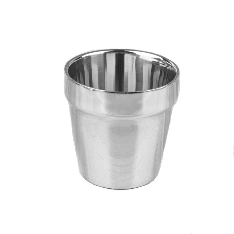 Stainless Steel Beaker – Double Beer Glass & Juice Cup