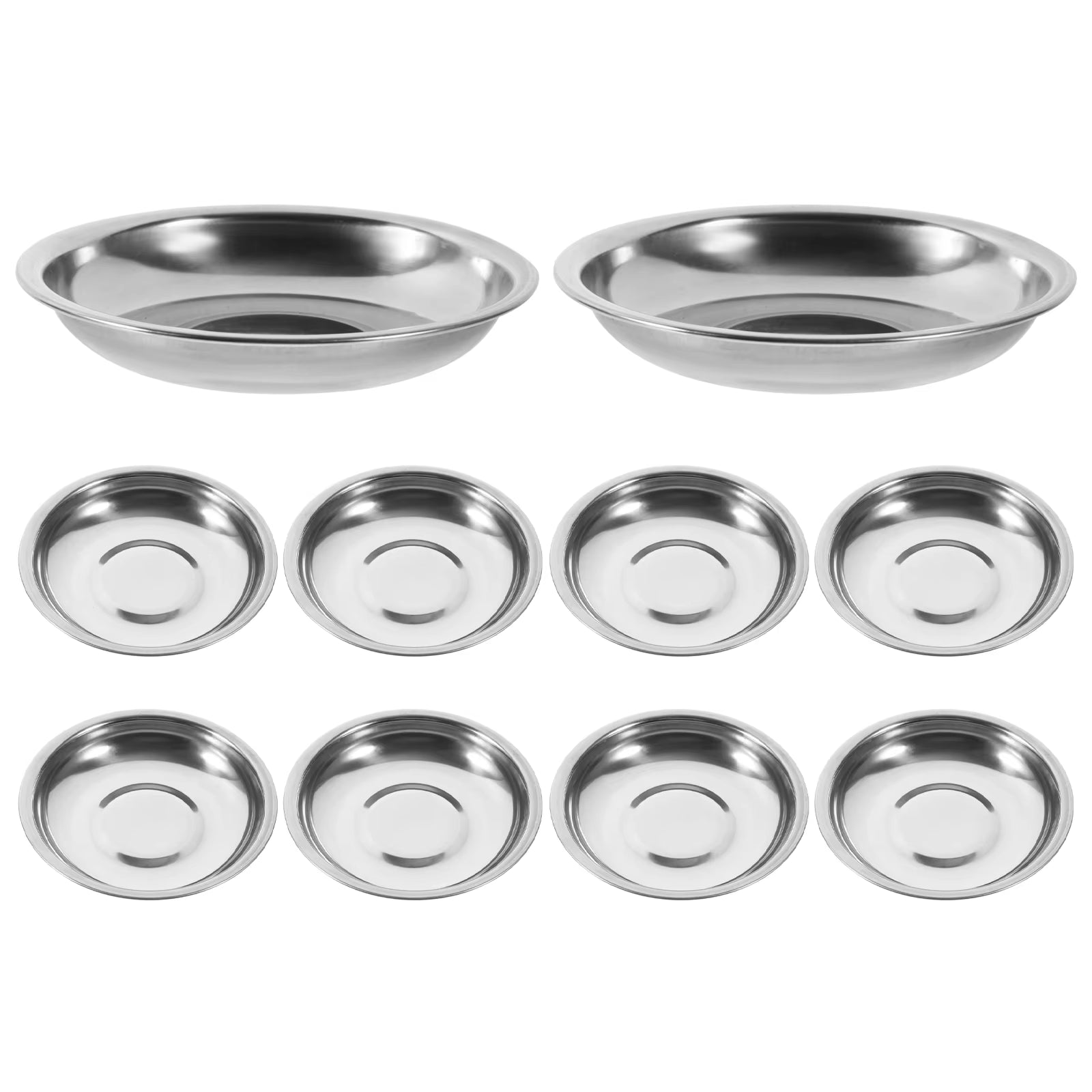 Stainless Steel Sauce Dishes Mustard Appetizer Plates