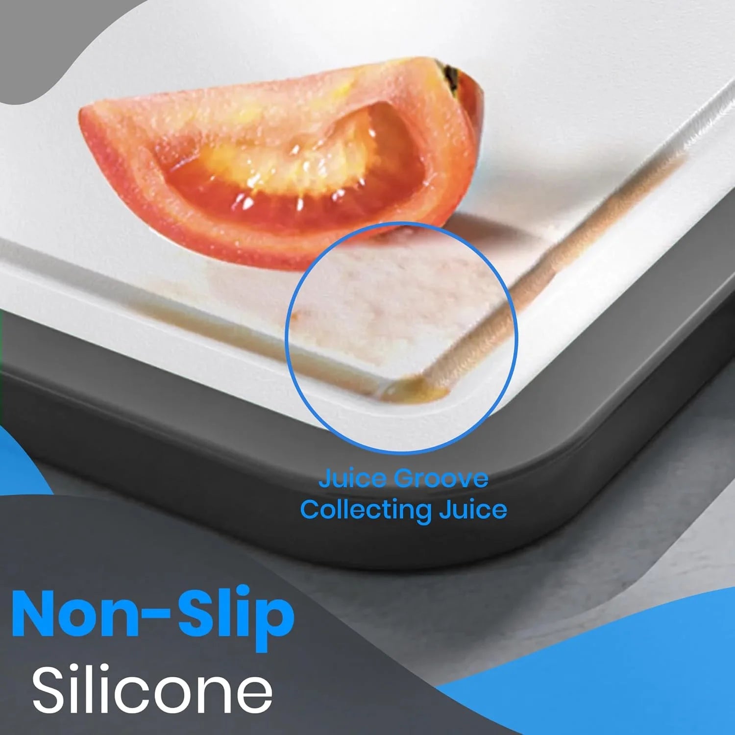 16x11 Inch Double-Sided Stainless Steel Cutting Board , Dishwasher Safe Chopping Board for Meat & Vegetables