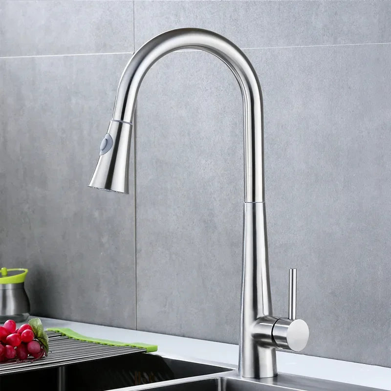 Stainless Steel Sensor Kitchen Faucets, Smart Touch