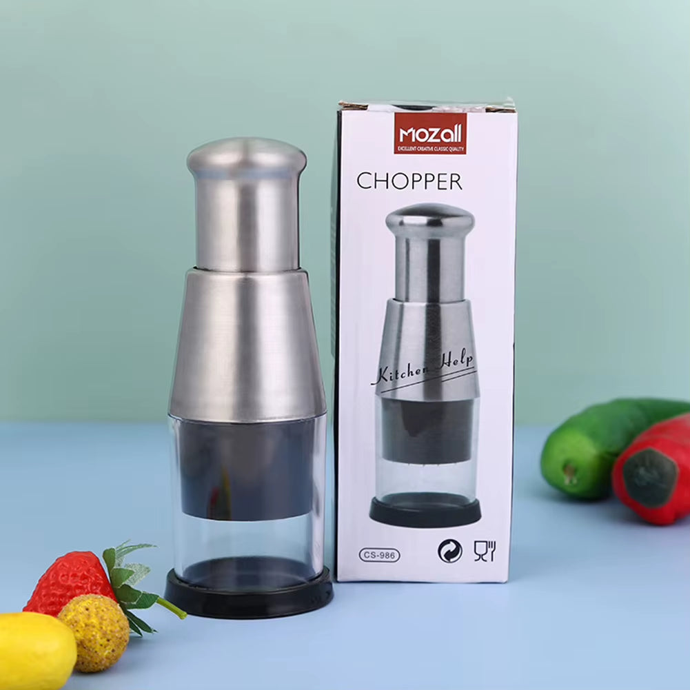 Stainless Steel Manual Hand Chopper Onion Garlic Chopper Kitchen Tools