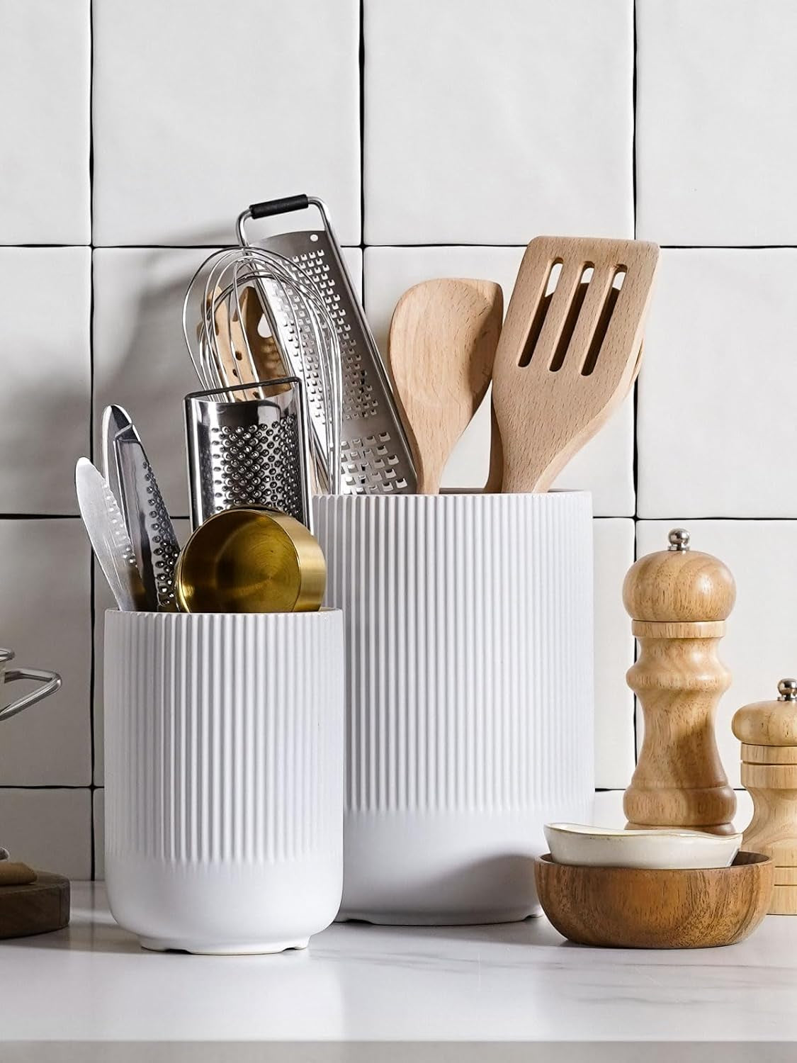 Ceramic Utensil Holder Set