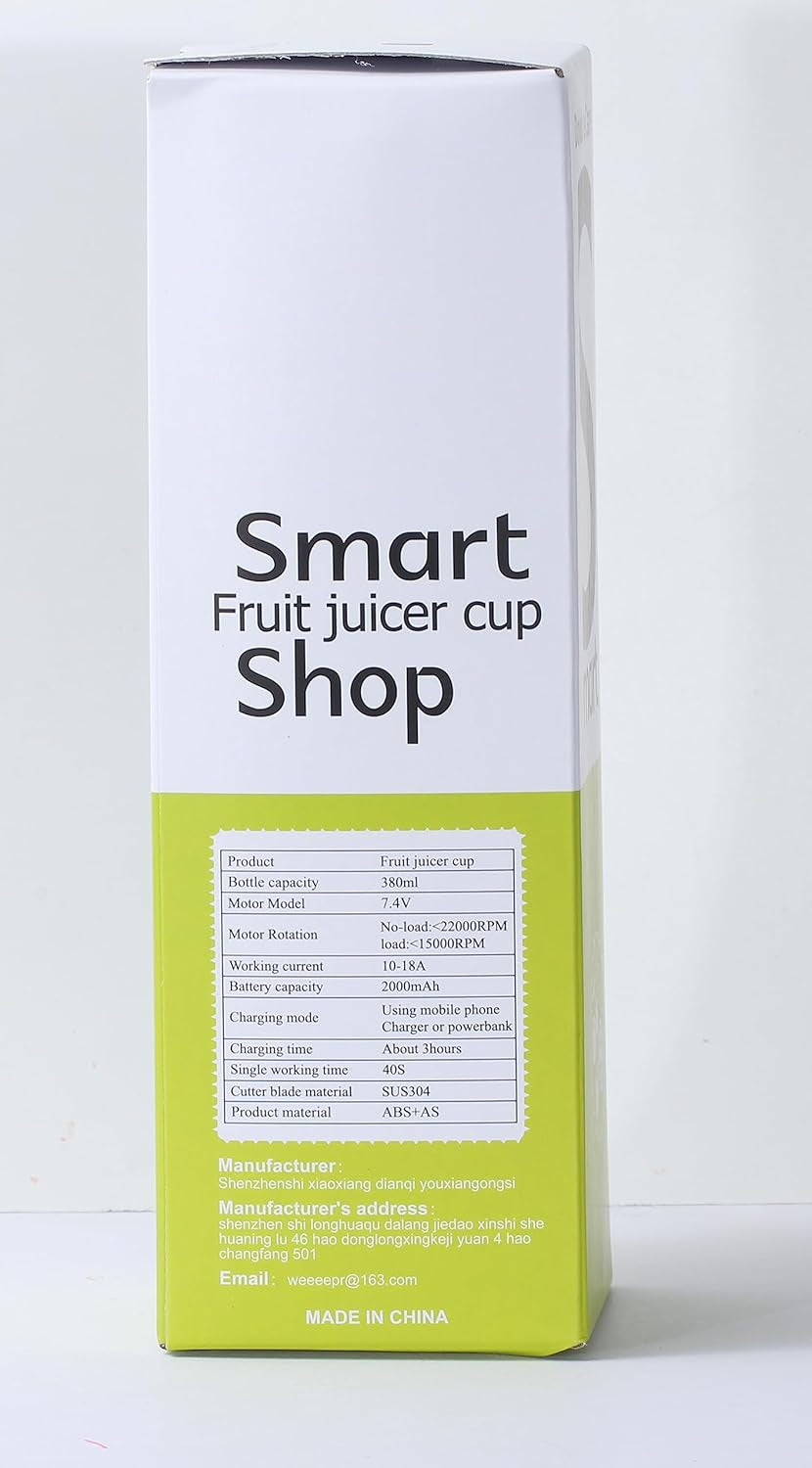 Portable USB Blender Cup – 380ml Rechargeable Smoothie & Juice Make