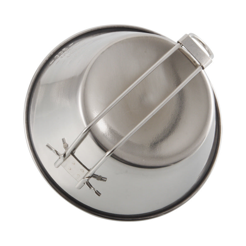 Outdoor Stainless Steel Folding Bowl