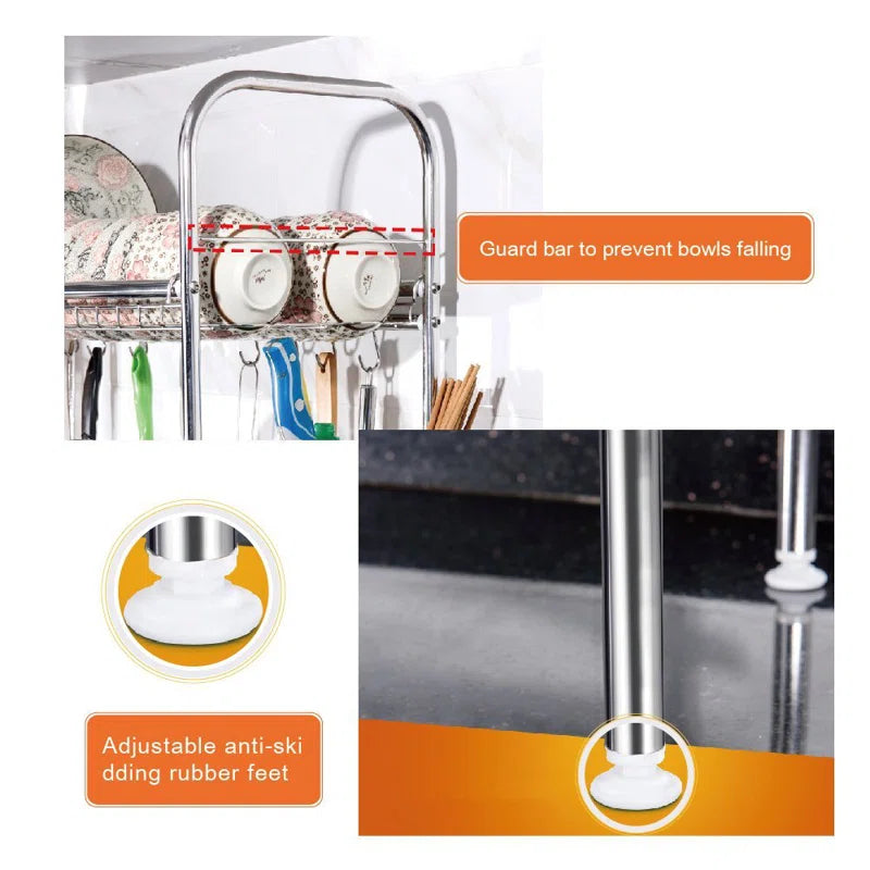 Adjustable Stainless Steel Dish Rack